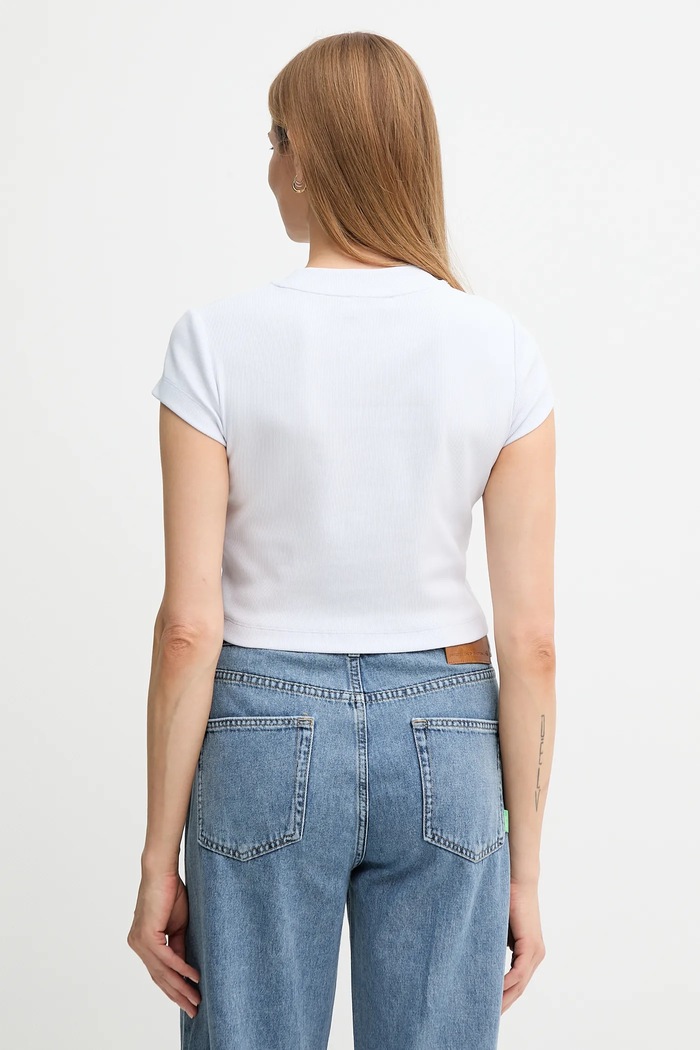 Дрехи Calvin Klein Jeans тениска дамска LV047AB802 виолетов