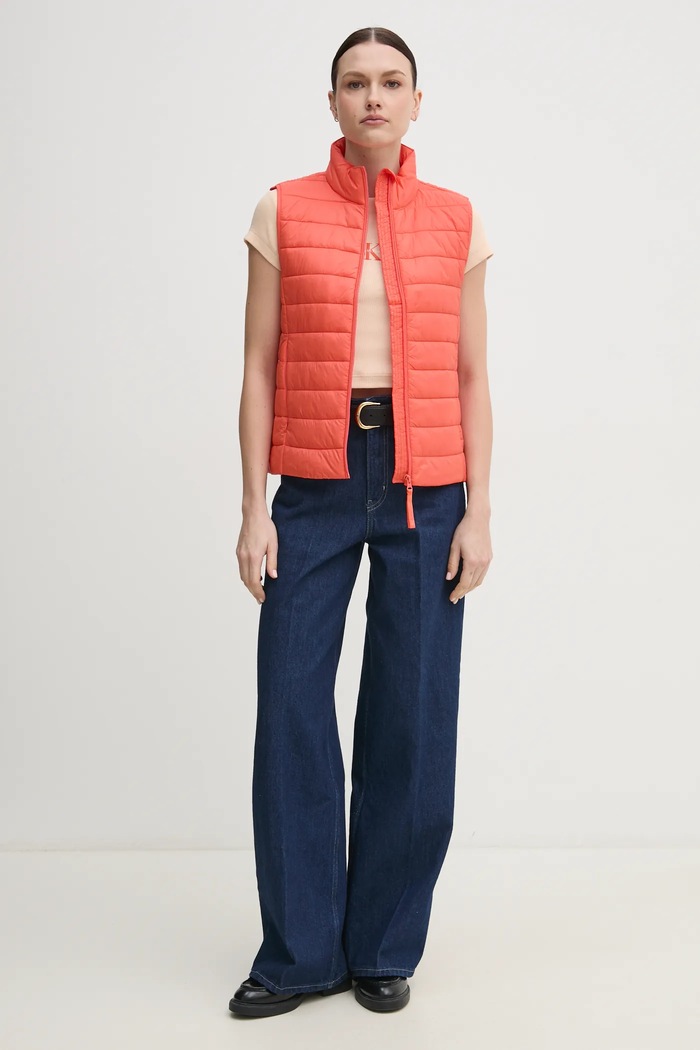 Calvin Klein Jeans dámske tričko LV047AB802 béžová SS26