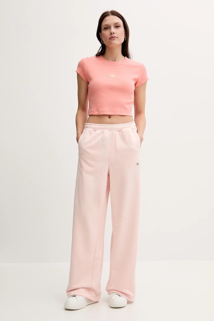 Calvin Klein Jeans tričko dámské LV047AB802 oranžová SS26
