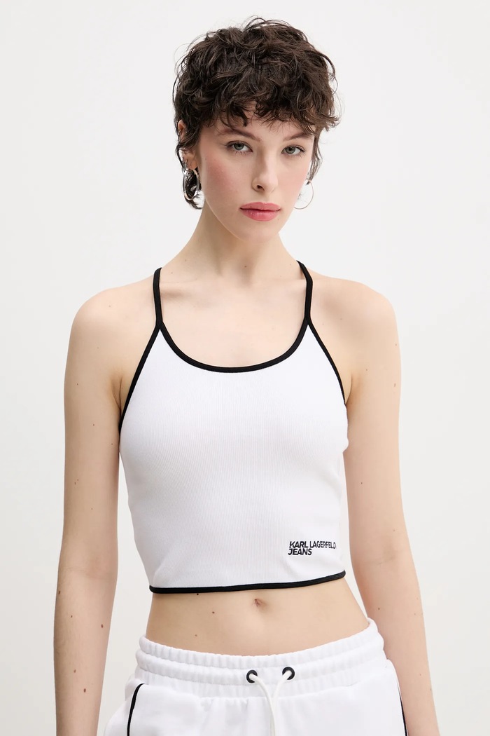Top Karl Lagerfeld Jeans λευκό A2W17026