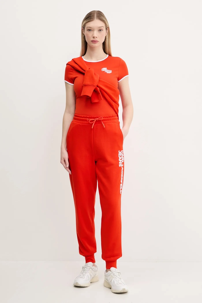 Tričko Karl Lagerfeld Jeans A2W17098 oranžová SS25
