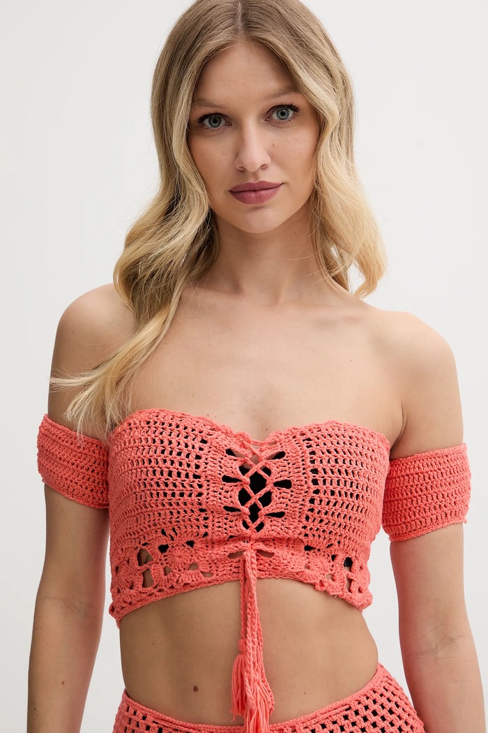 Plážový top Guess oranžová E5GH00.Z3N30
