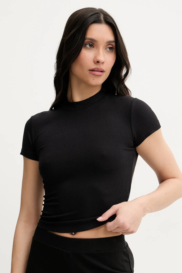 Guess t-shirt TESSA z elastanem czarny O5GP04.KCDA2