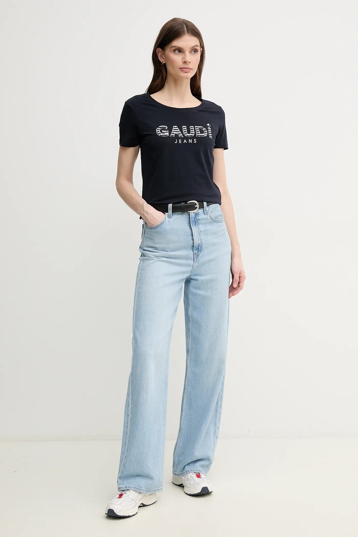Gaudi t-shirt 511BD64021 sötétkék SS25
