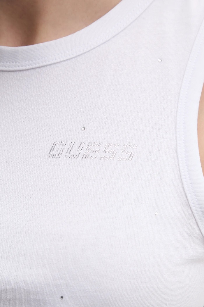 Bavlněný top Guess PRIMULA V5GI01.I3Z14 bílá