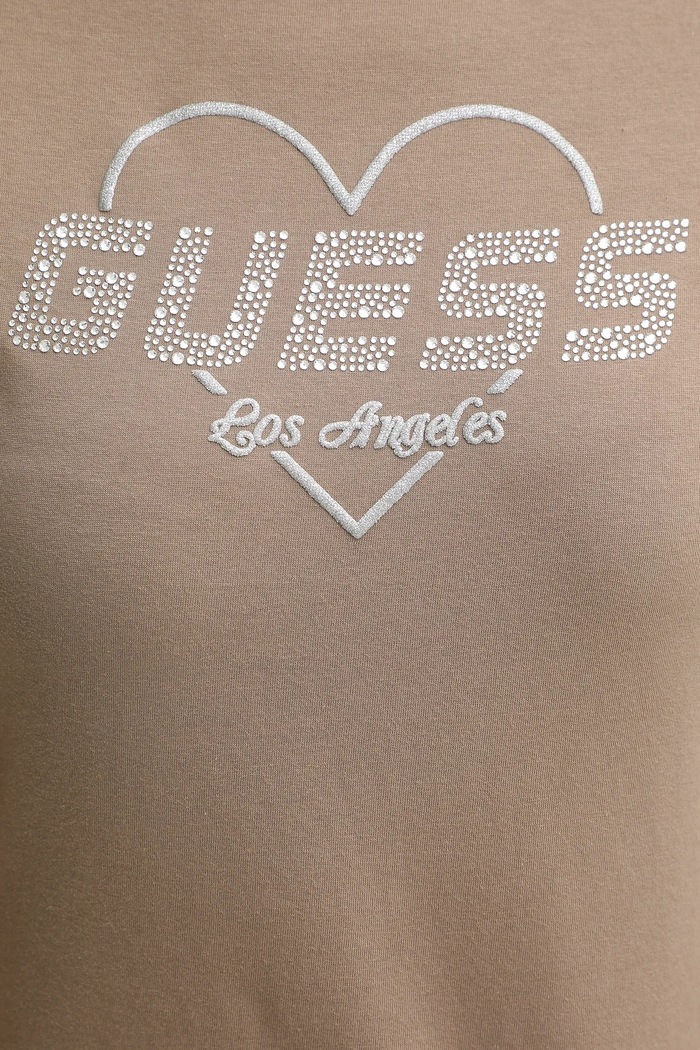 Guess t-shirt bawełniany NARCISO V5GI10.K9RM1 beżowy