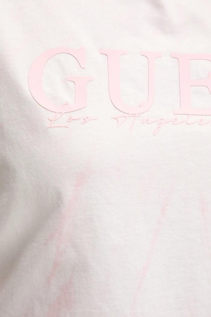 Βαμβακερό μπλουζάκι Guess GENZIANA V5GI19.I3Z14 ροζ