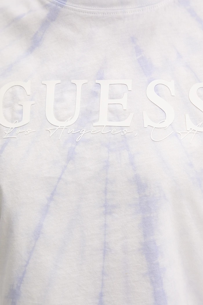 Βαμβακερό μπλουζάκι Guess GENZIANA V5GI19.I3Z14 μπλε