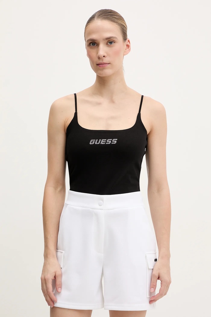Top Guess ORTENSIA slim černá V5GP22.J1314