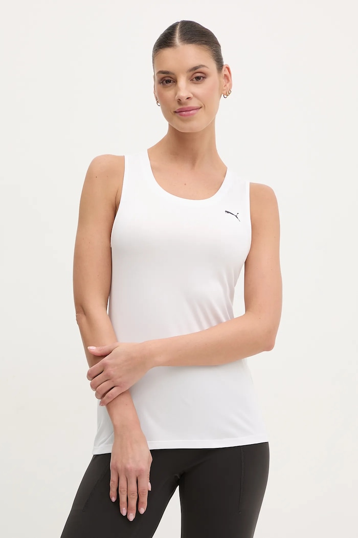 Puma top treningowy Essential Sleeveless regular biały 525886