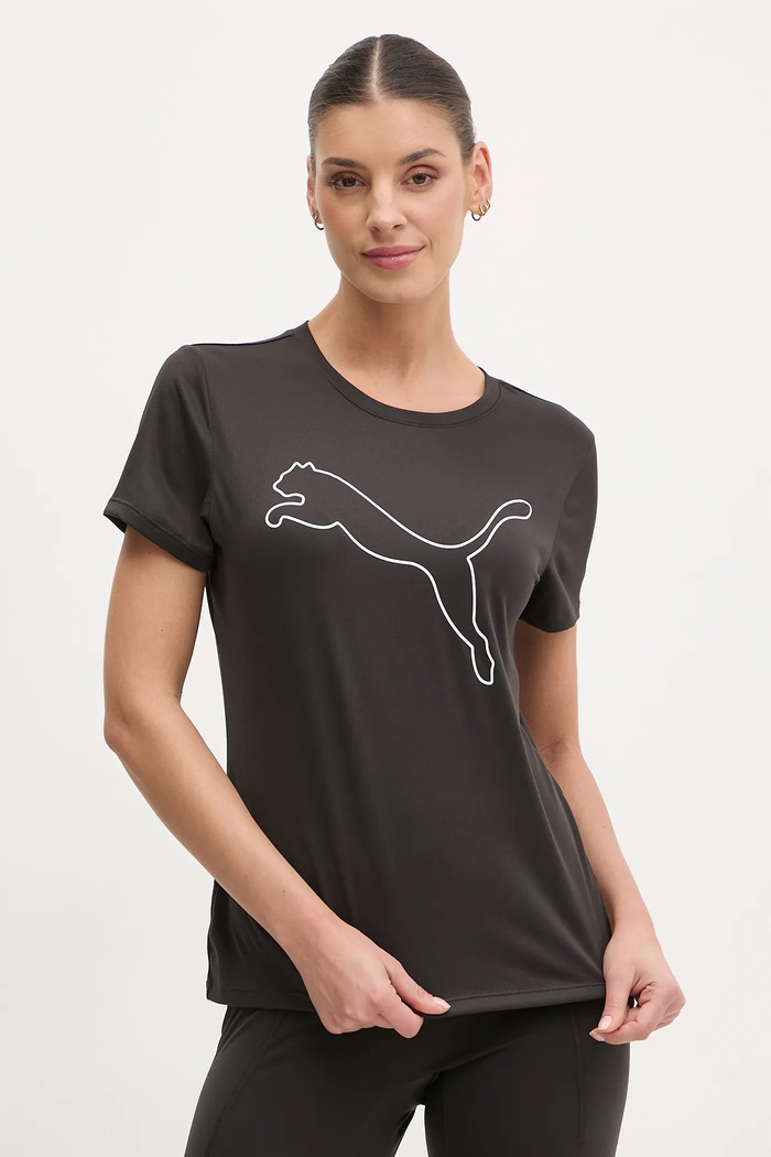 Puma tricou de antrenament Train All Day Essentials print negru 525892