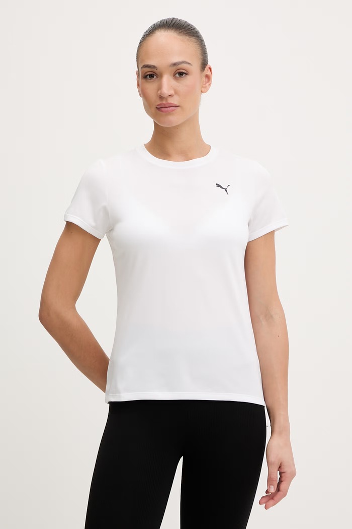 Puma tricou de antrenament Train All Day Essentials uni alb 527177