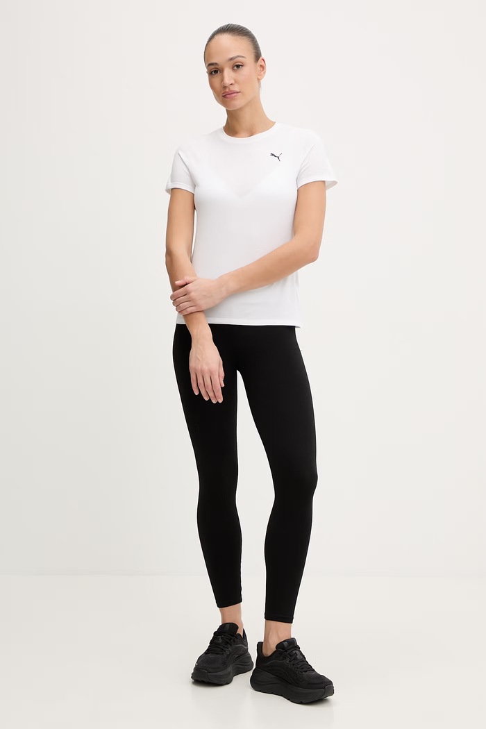 Puma tricou de antrenament Train All Day Essentials 527177 alb SS26