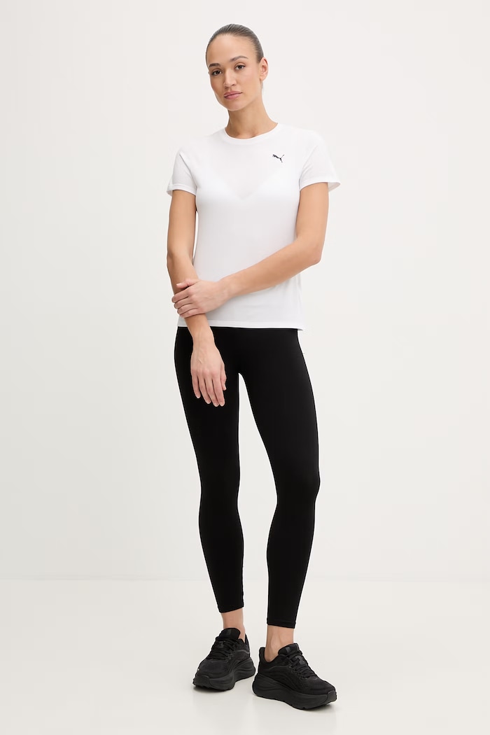 Puma tricou de antrenament Train All Day Essentials 527177 alb SS26