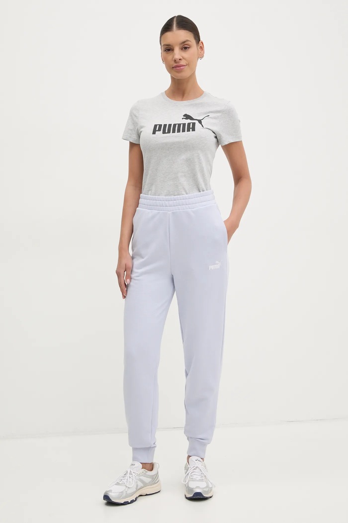 Bavlnené tričko Puma 682370 sivá SS25