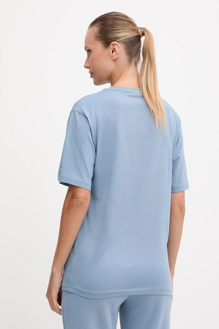 Îmbrăcăminte Puma Tricou femei de bumbac Essential Relaxed 684971 albastru