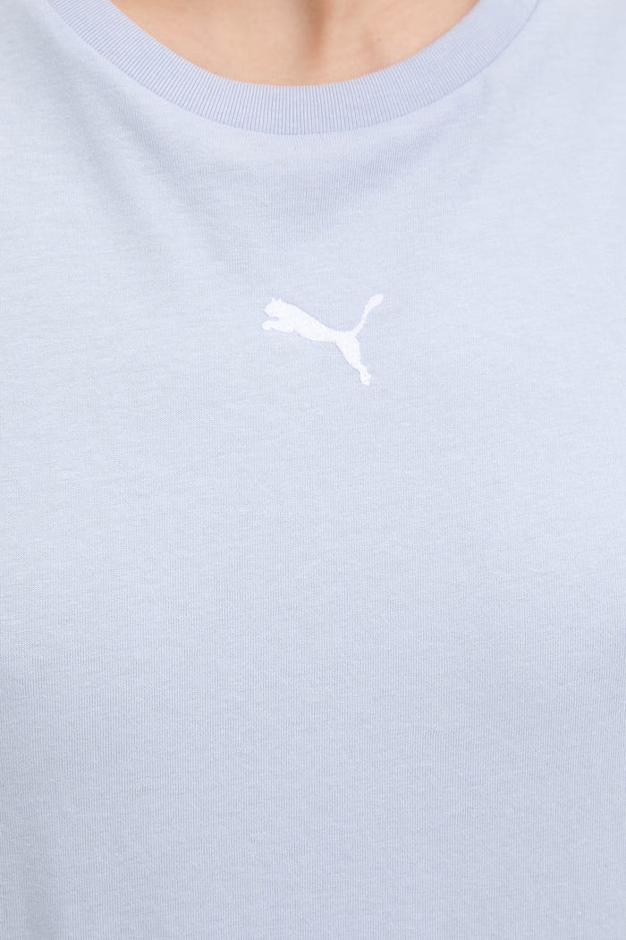 Puma tričko dámske bavlnené Essential Relaxed 684971 modrá