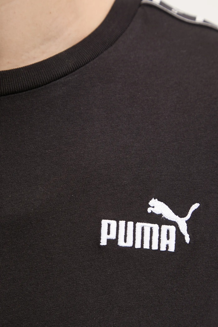 Βαμβακερό μπλουζάκι Puma 685009 μαύρο