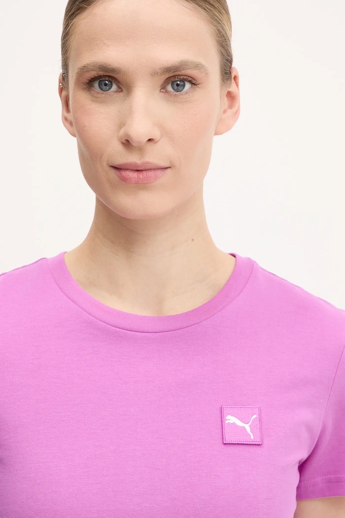 Puma pamut póló rózsaszín 685016.