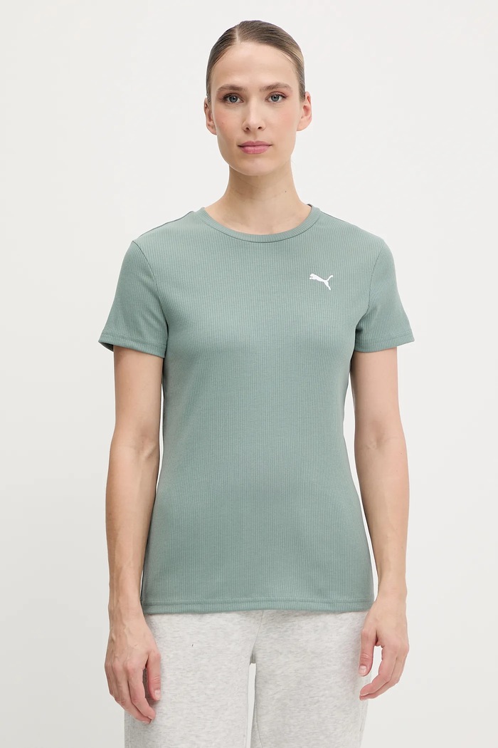 Puma t-shirt elasztánnal zöld 685021
