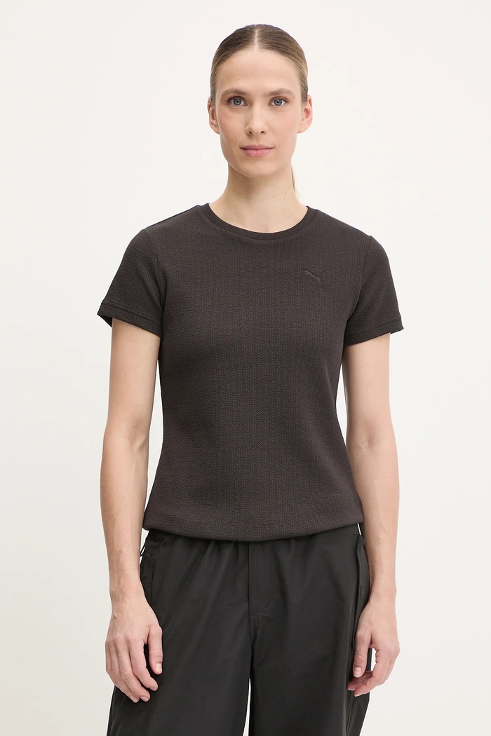 Puma t-shirt elasztánnal fekete 685053.
