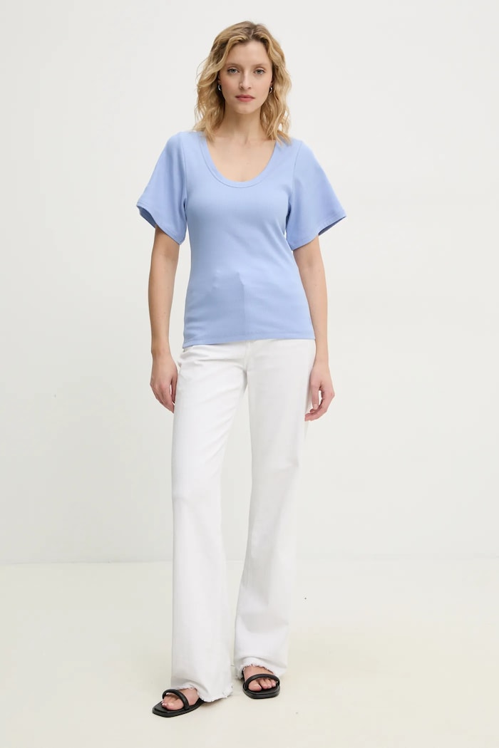 Tričko By Malene Birger LUNAI 102470 modrá SS25