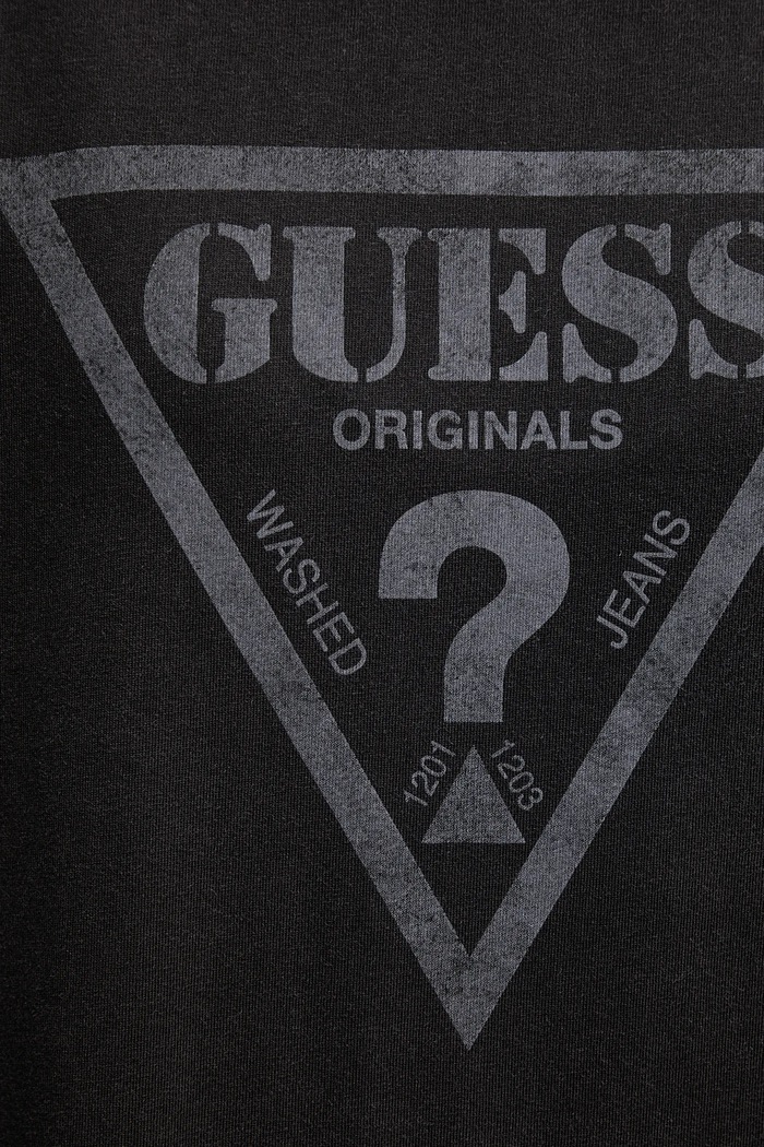 Βαμβακερό μπλουζάκι Guess Originals μαύρο M5GI10.K8FQ4