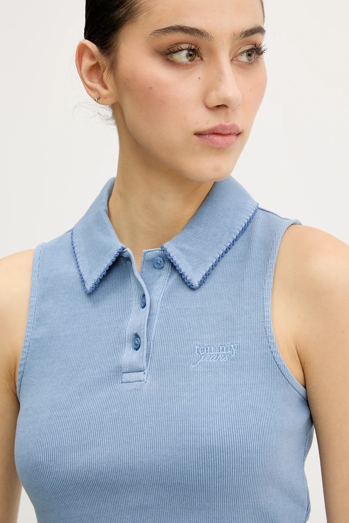 Tommy Jeans top albastru DW0DW20295