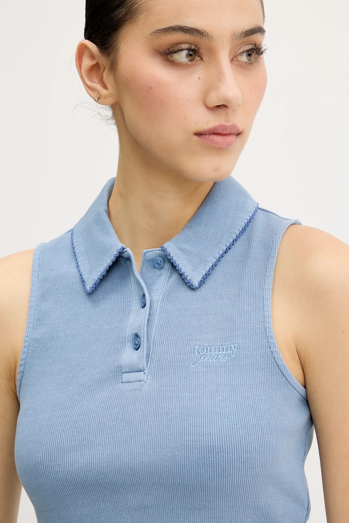 Tommy Jeans top albastru DW0DW20295