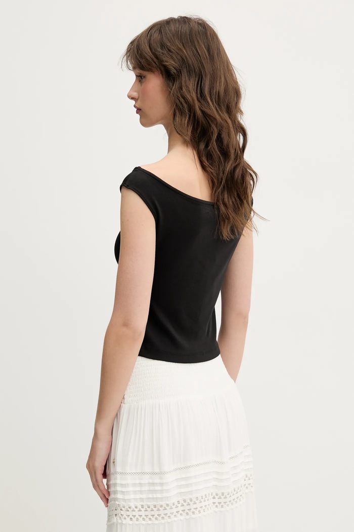Ruházat Tommy Jeans top DW0DW20234 fekete