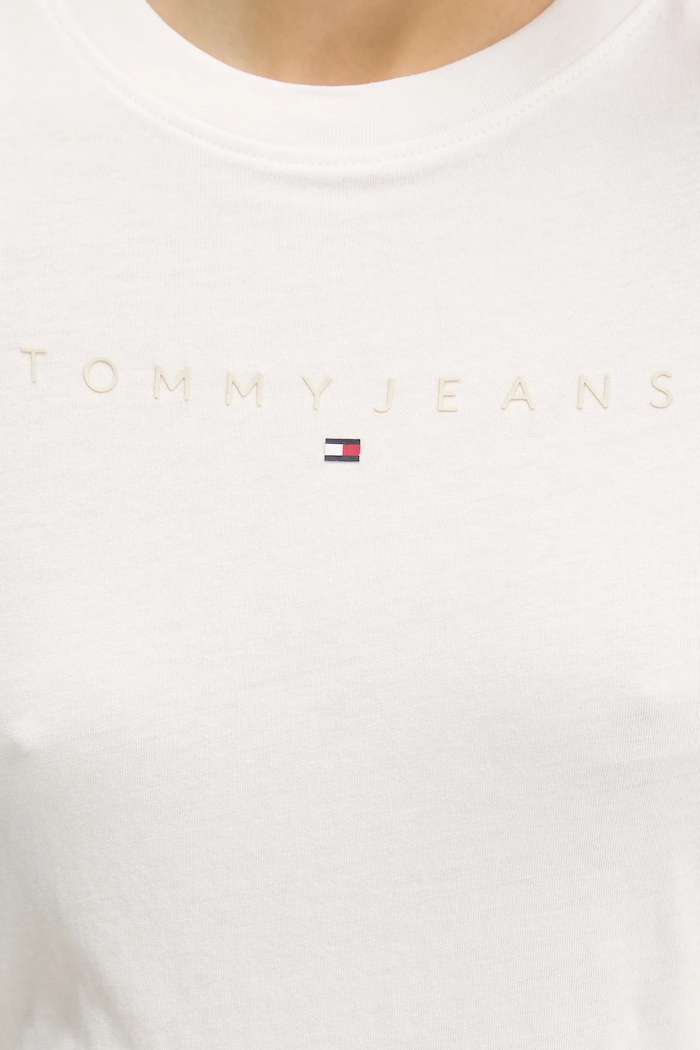 Bavlnené tričko Tommy Jeans DW0DW20315 biela