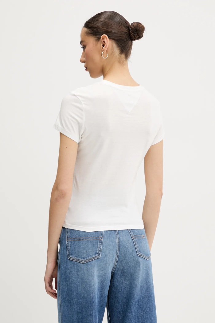 Oblečenie Tričko Tommy Jeans DW0DW20316 biela