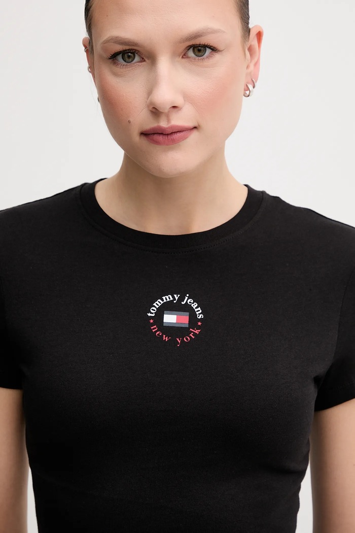 Odzież Tommy Jeans t-shirt DW0DW20316 czarny