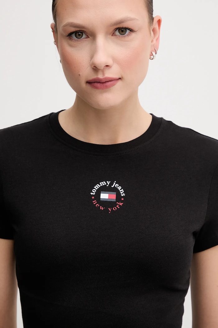 Odzież Tommy Jeans t-shirt DW0DW20316 czarny