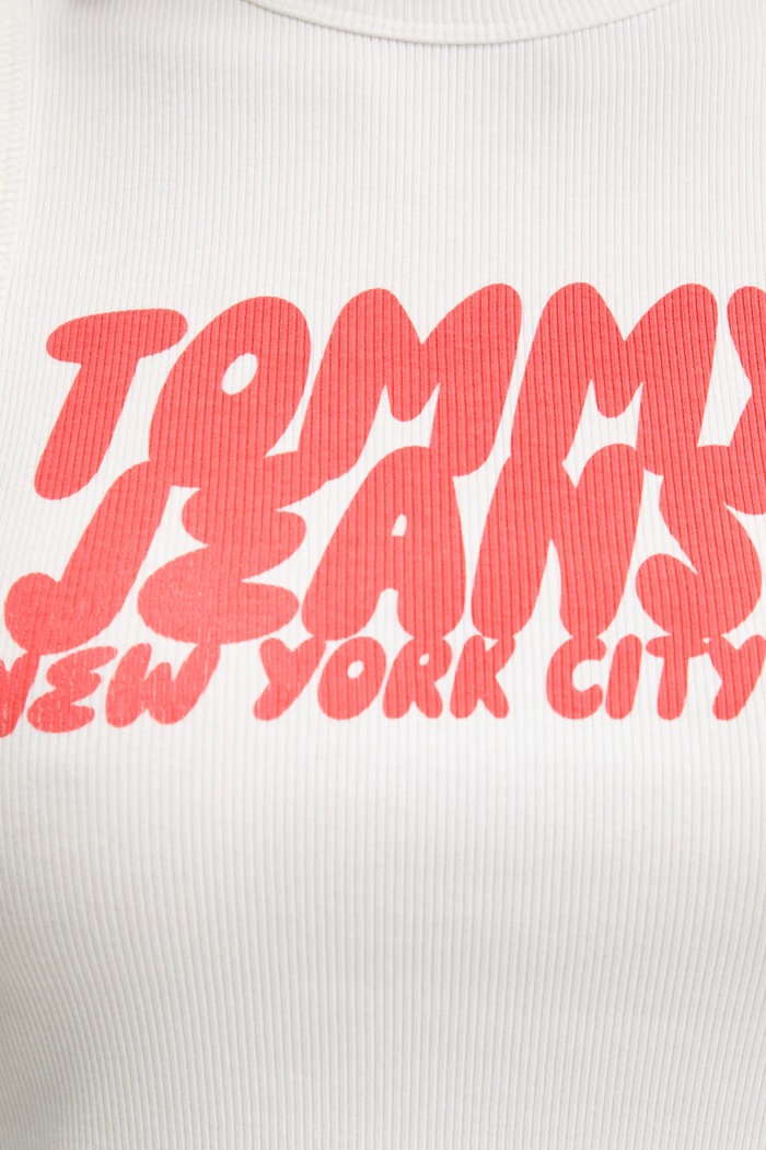 Top Tommy Jeans DW0DW21339 bílá