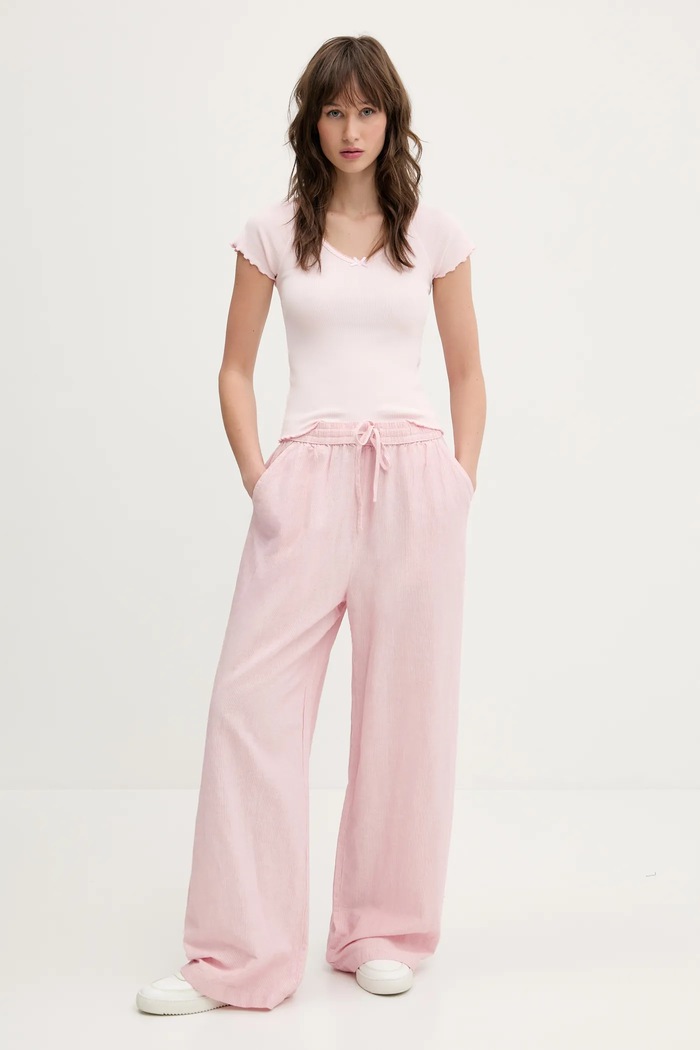 Tričko Tommy Jeans DW0DW21349 ružová SS25