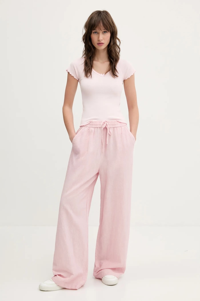 Tričko Tommy Jeans DW0DW21349 ružová SS25