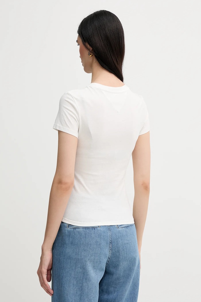 Bavlnené tričko Tommy Jeans 2-pak čierna DW0DW21366