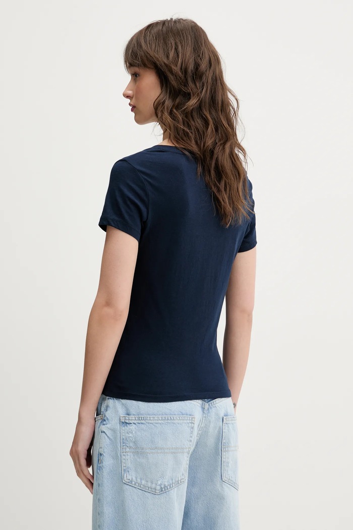 Oblečenie Bavlnené tričko Tommy Jeans 2-pak DW0DW21367 tmavomodrá