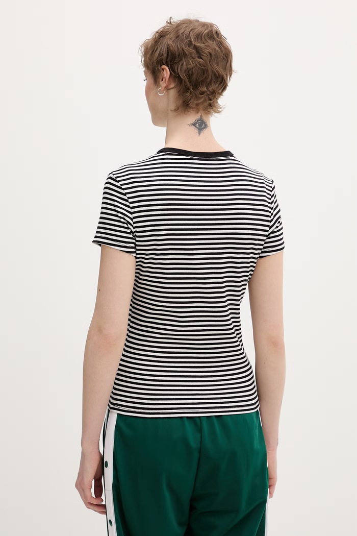 Tommy Jeans basic tričko dámske bavlnené s elastanom 2-pak DW0DW21430 biela