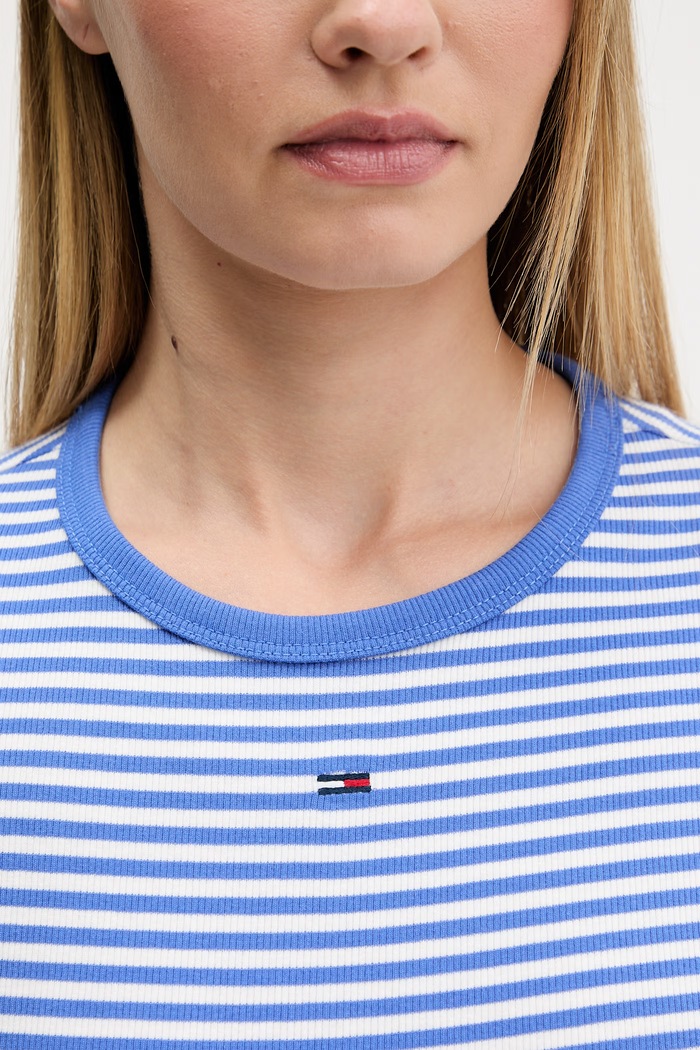 Tommy Jeans basic tričko dámske bavlnené s elastanom 2-pack DW0DW21430
