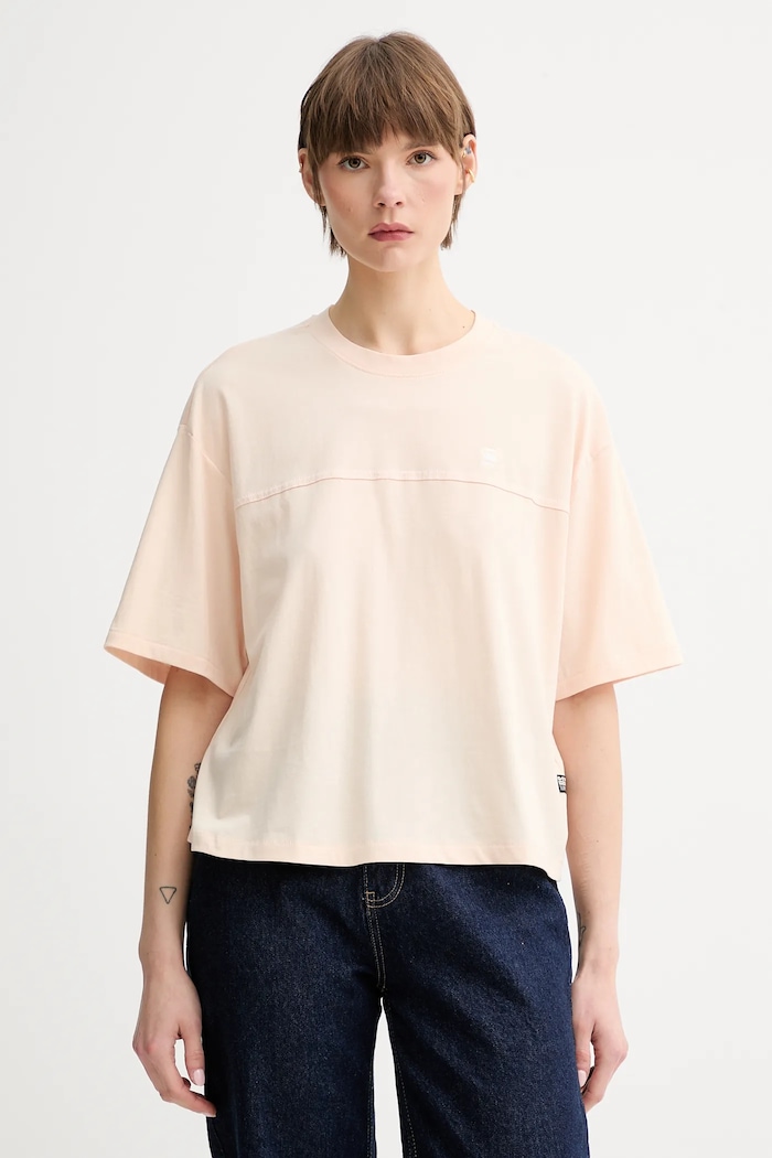 G-Star tricou din bumbac uni bej D26134.336