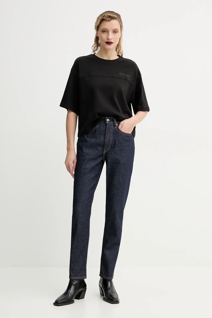 G-Star tricou din bumbac D26419.C812 negru AW25