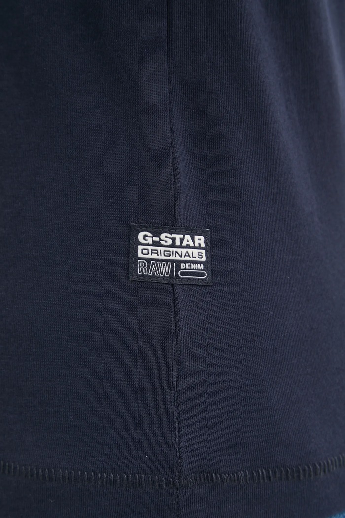 Bavlnené tričko G-Star D26069.D975 tmavomodrá