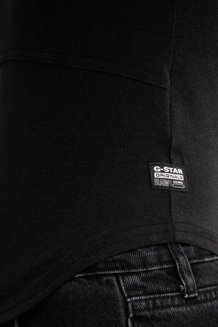 Βαμβακερό μπλουζάκι G-Star D26072.D601 μαύρο