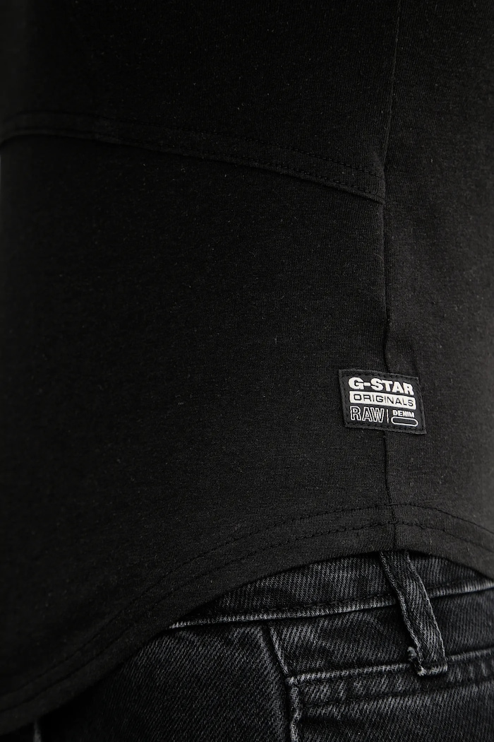 Βαμβακερό μπλουζάκι G-Star D26072.D601 μαύρο