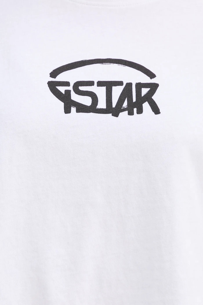 Bavlnené tričko G-Star D26239.C336 biela