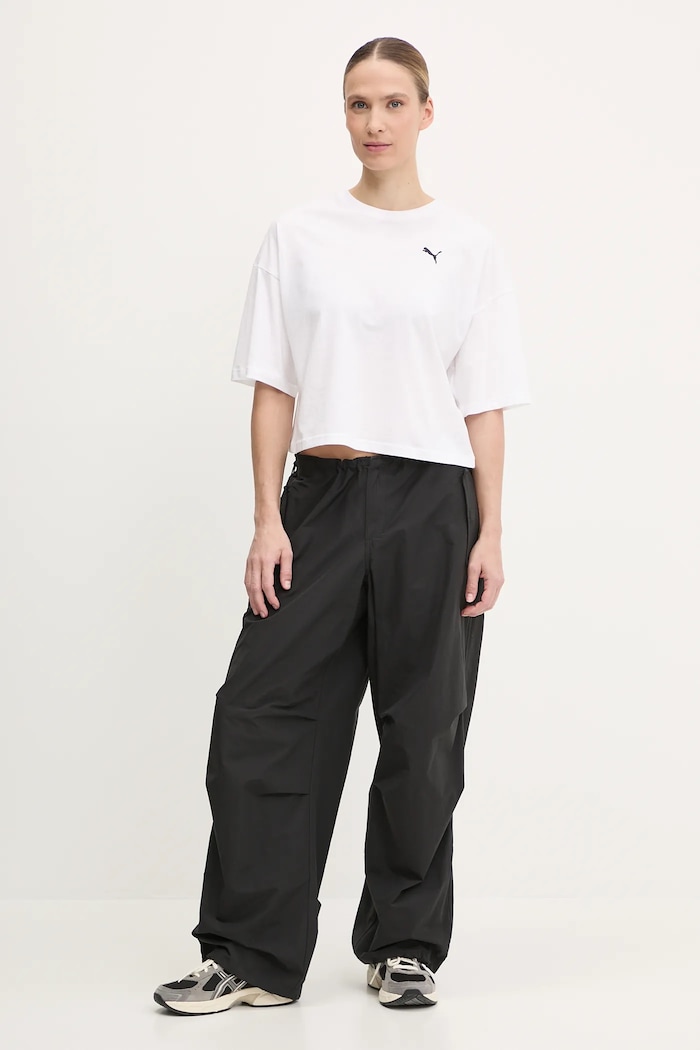 Puma Bavlněné tričko Puma 629743 bílá SS25