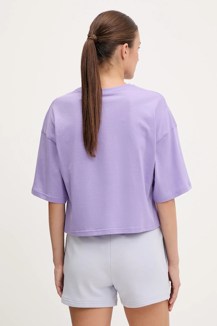 Odzież Puma t-shirt bawełniany 629743 fioletowy