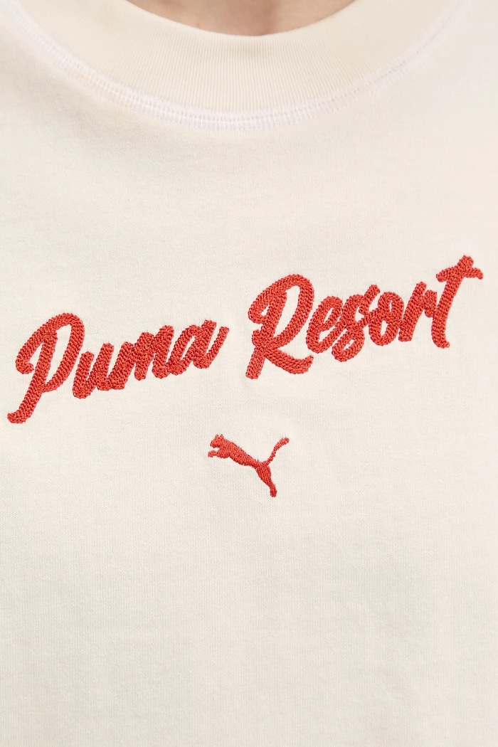 Tricou din bumbac Puma bej 629776